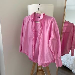 Pink Zara Button Up